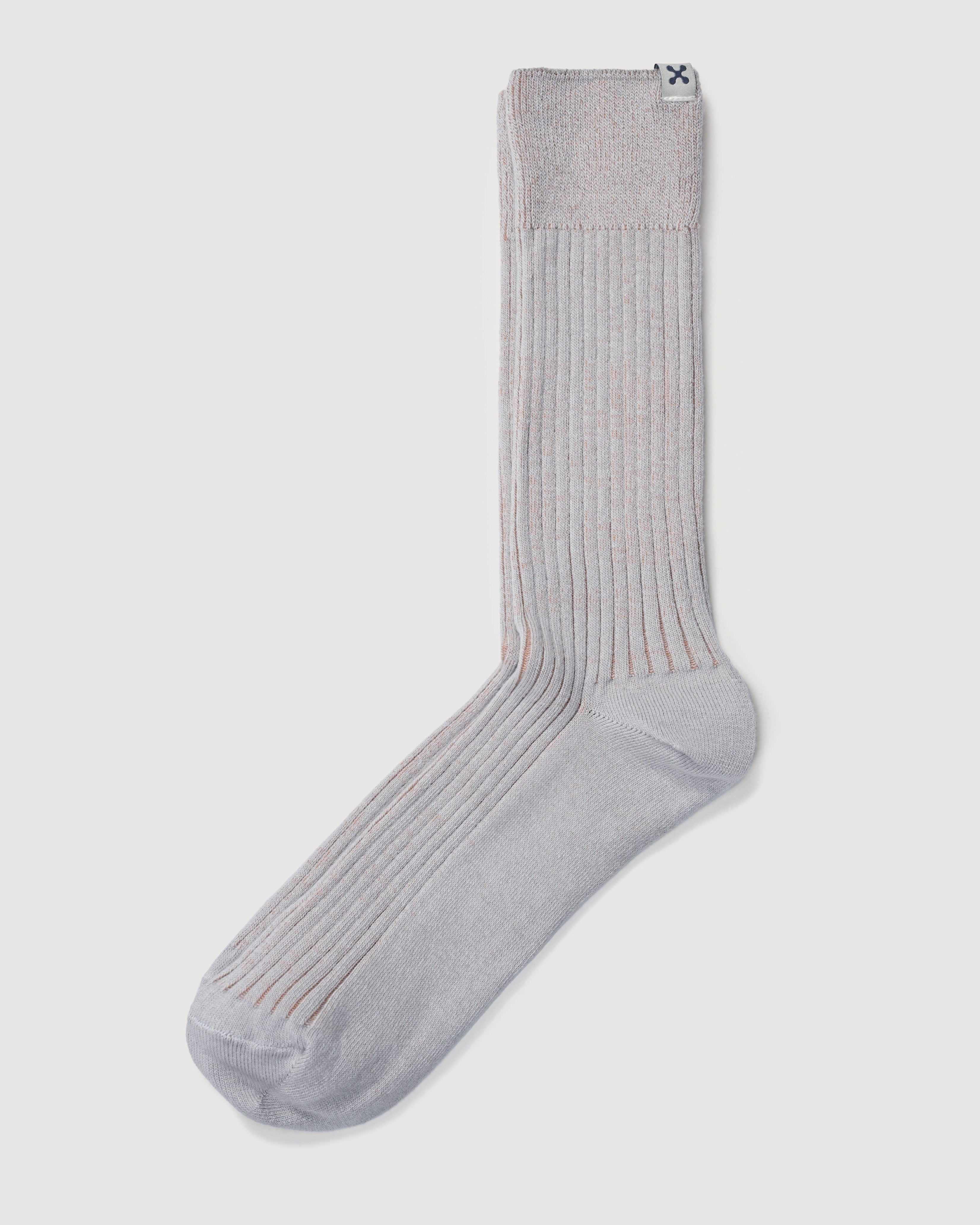 Everywear Refined Crew Socks | GRAY x BEIGE