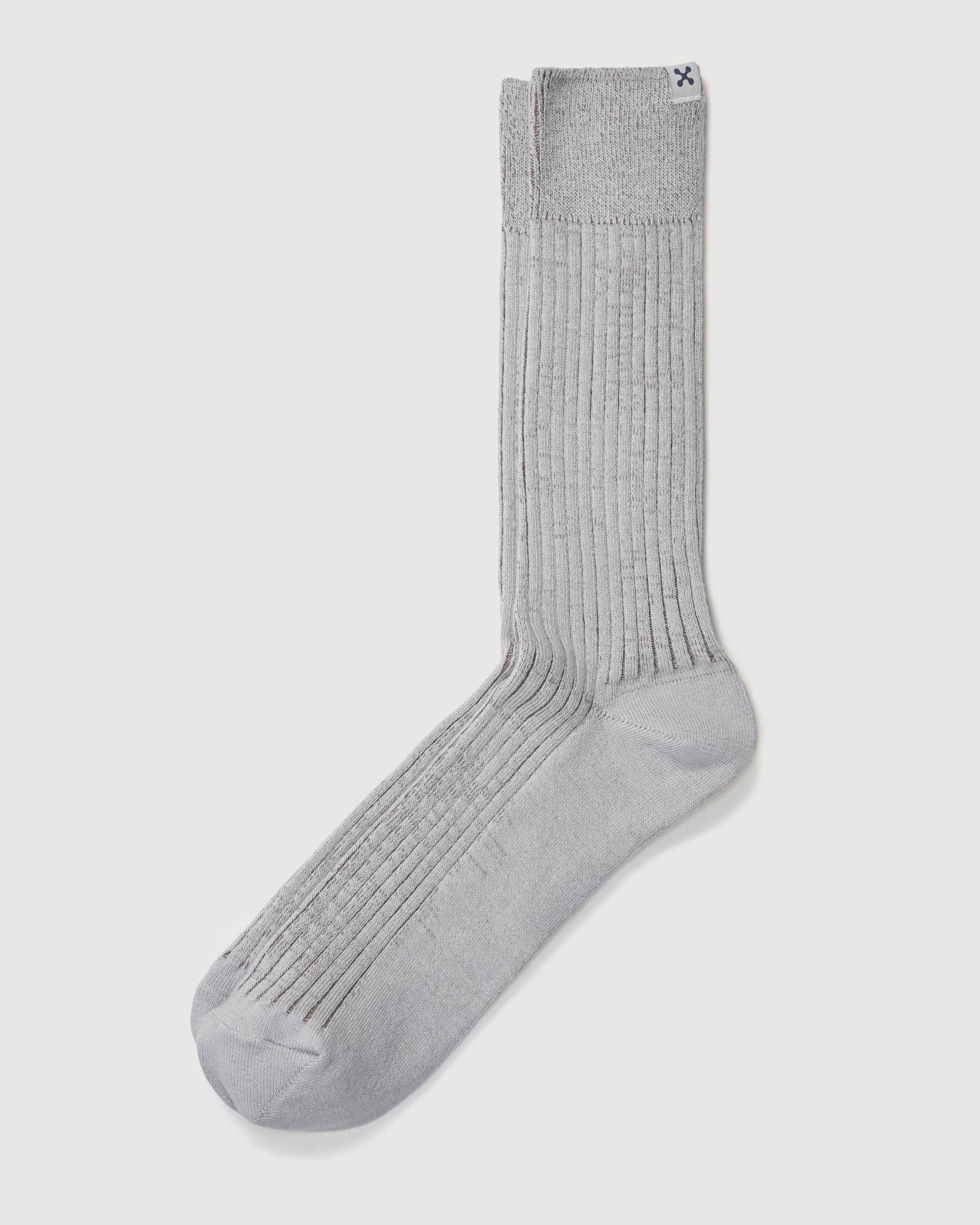 Everywear Refined Crew Socks | GRAY x KHAKI