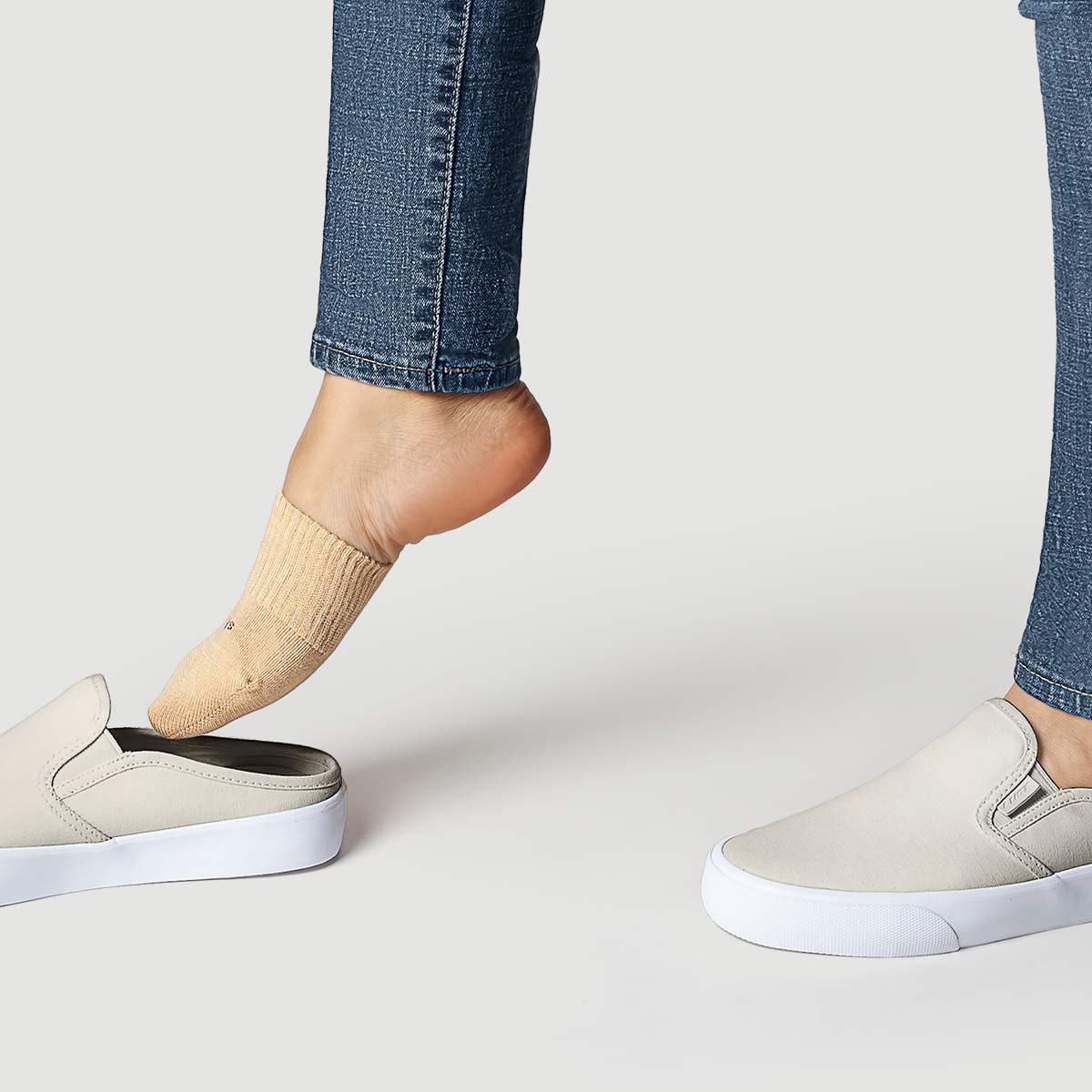 Super Soft Toe Cover Half Socks | BEIGE