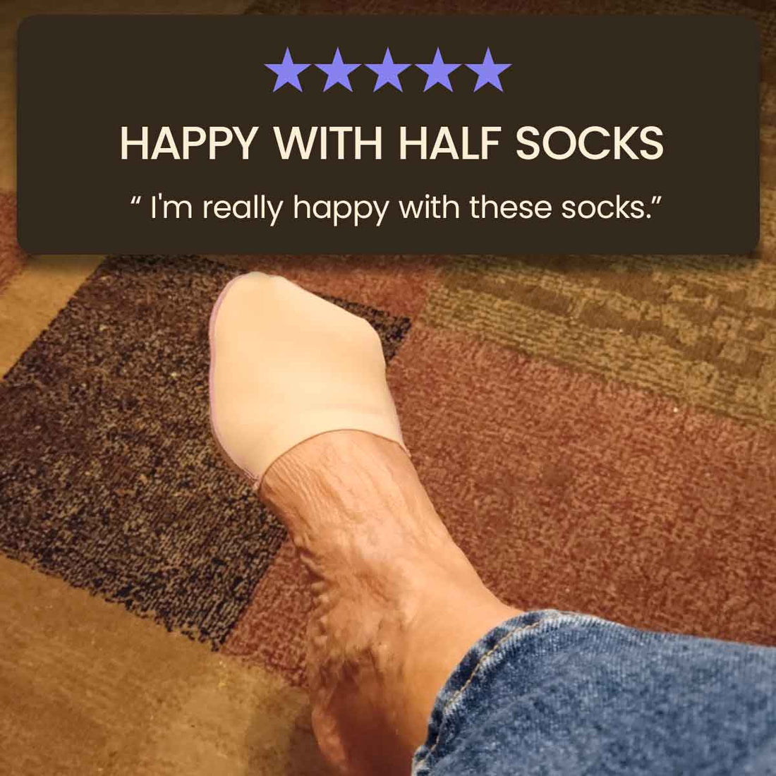 Ultra Thin InvisiLite Toe Cover Half Socks for Women | S09
