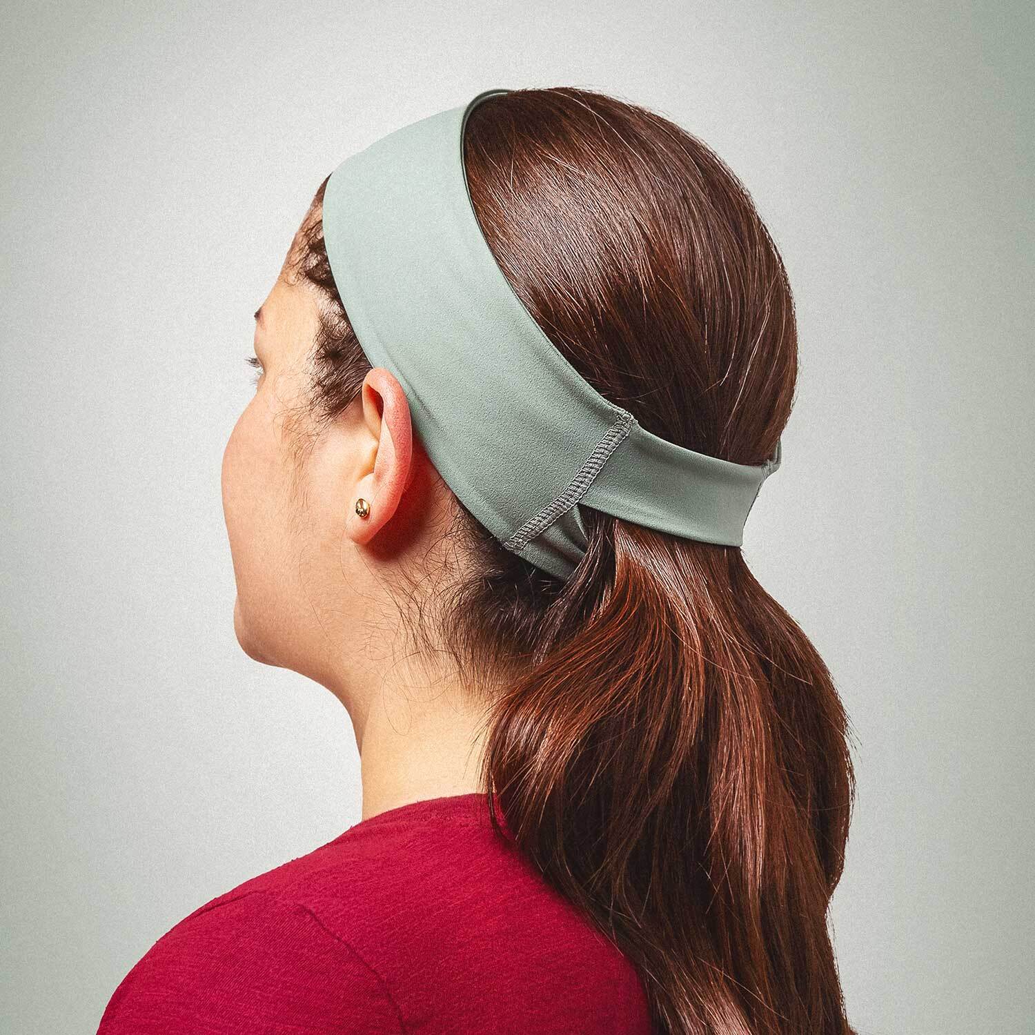 Reflective Performance Headband – Jersey City Marathon Edition 2026 – Pistachio