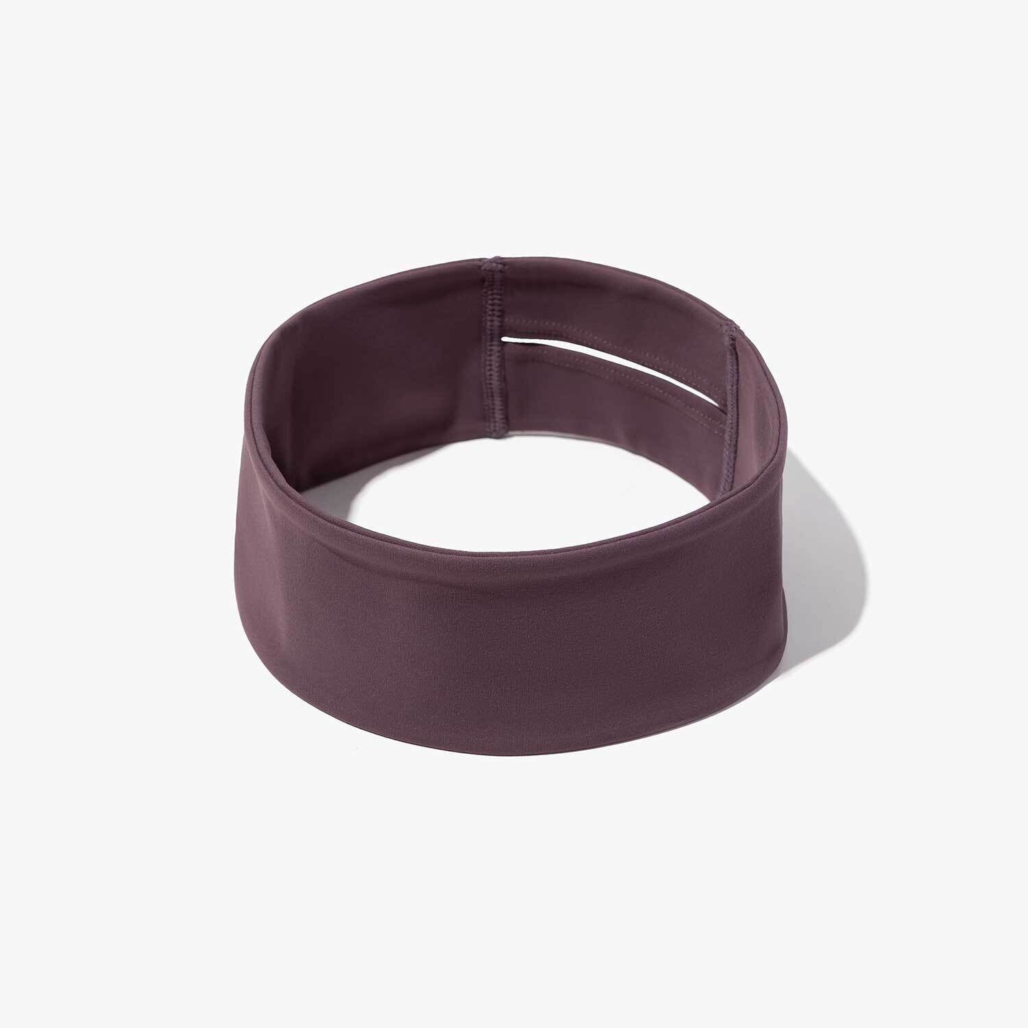 Reflective Performance Headband – Jersey City Marathon Edition 2026 – Eggplant