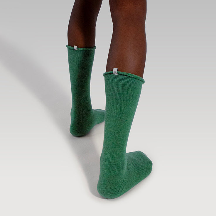 Terry Wool Socks | Sage