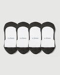 Secret Ultra Low-cut No Show Socks | Black 4-Pair Multipack