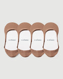 Secret Low-cut No Show Socks | Tan 4-Pair Multipack