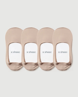 Secret Mid-cut No Show Socks | Cream 4-Pair Multipack