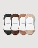 Secret Ultra Low-cut No Show Socks | 4 Colors 4-Pair Multipack