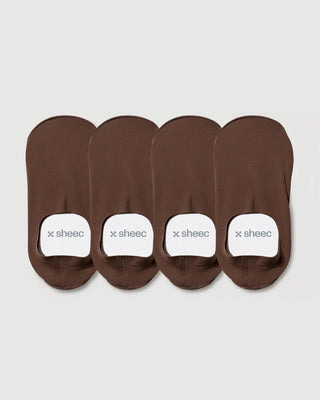 Secret High-cut No Show Socks | Brown 4-Pair Multipack