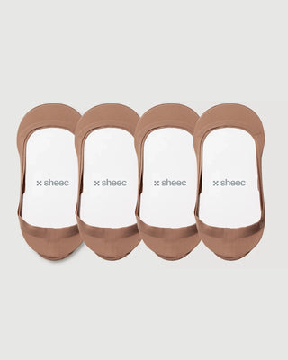 Secret Ultra Low-cut No Show Socks | Tan 4-Pair Multipack