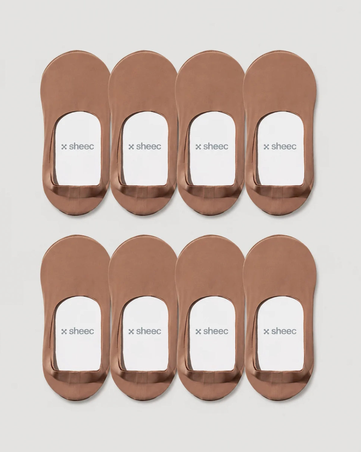 Secret Mid-cut No Show Socks | Tan 8-Pair Multipack