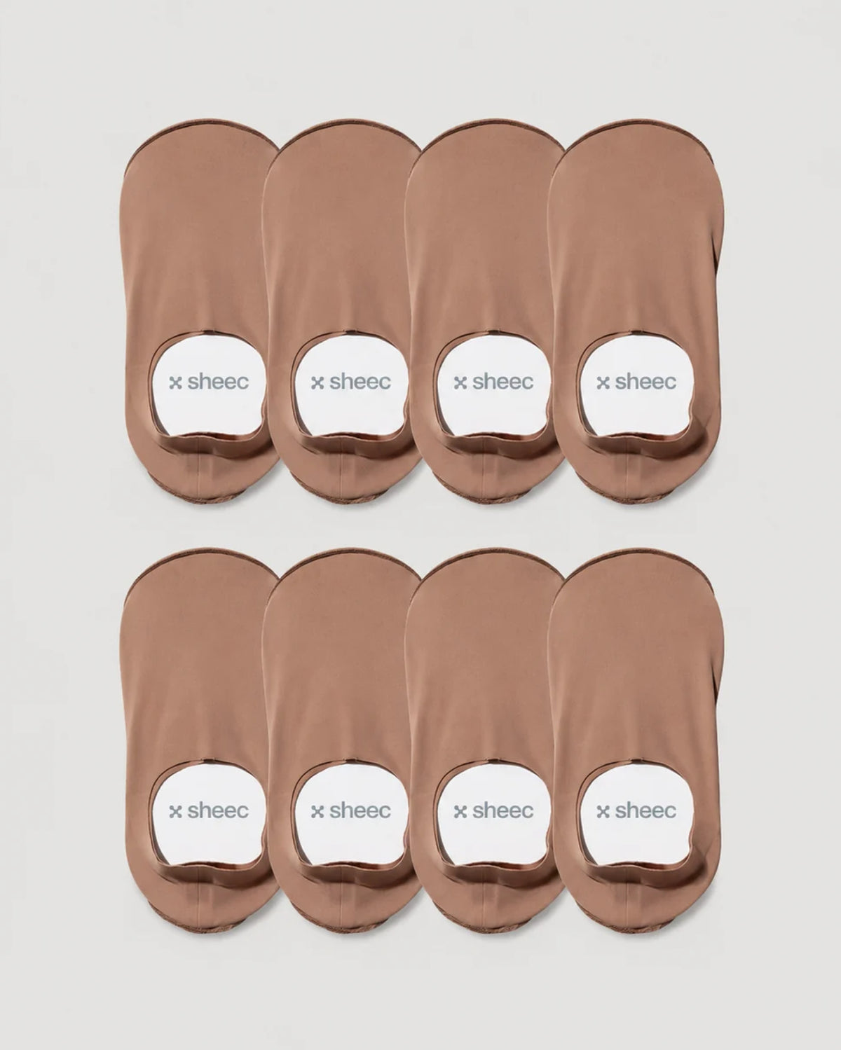 Secret High-cut No Show Socks | Tan 8-Pair Multipack