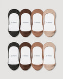 Secret Ultra Low-cut No Show Socks | 4 Colors 8-Pair Multipack
