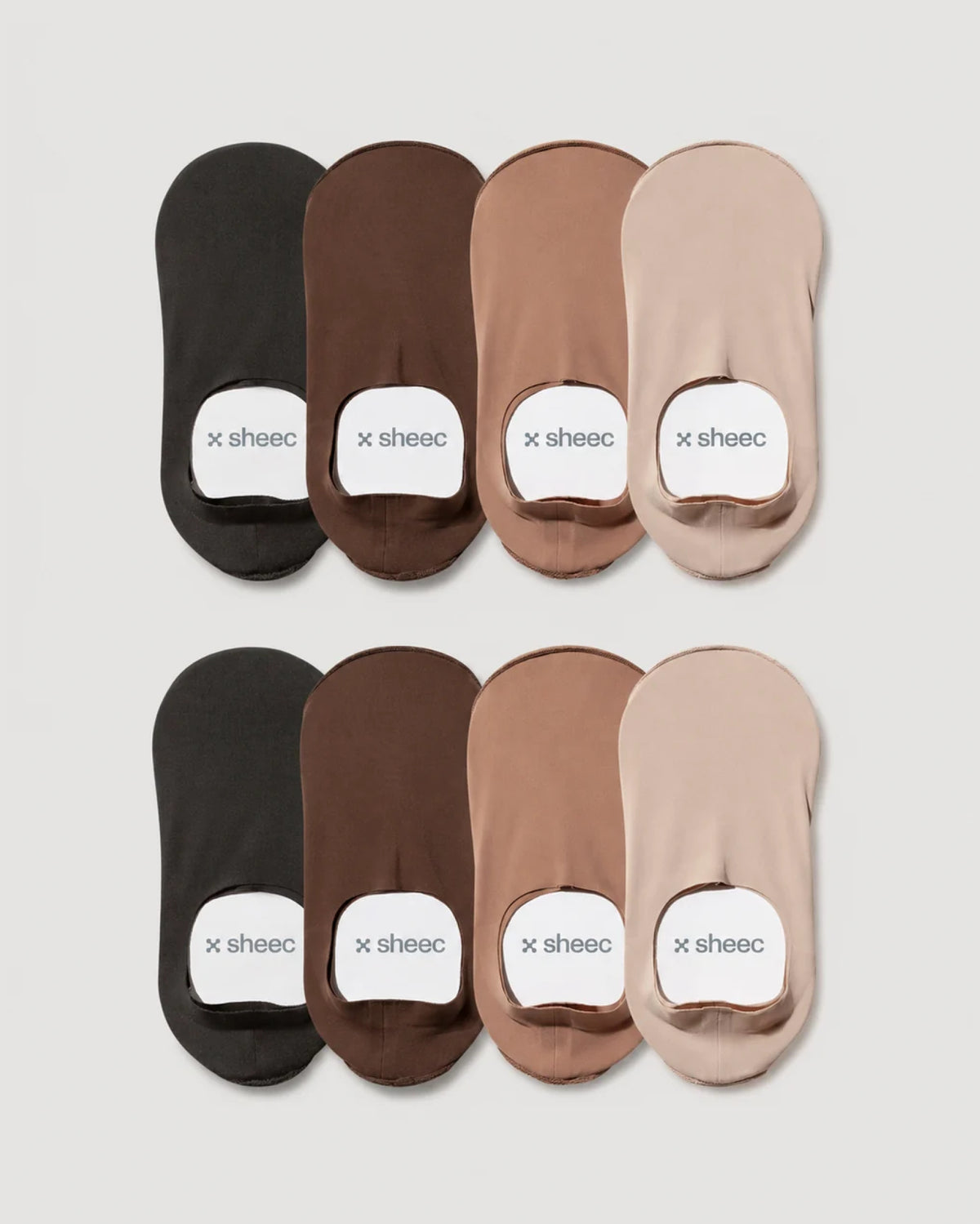 Secret High-cut No Show Socks | 4 Colors 8-Pair Multipack