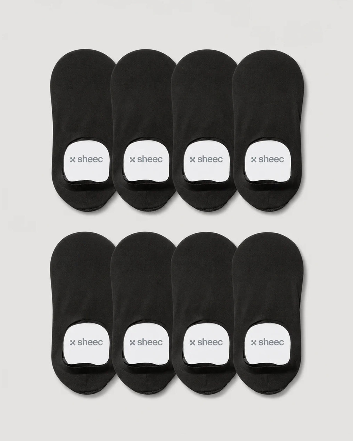 Secret High-cut No Show Socks | Black 8-Pair Multipack