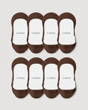 Secret Ultra Low-cut No Show Socks | Brown 8-Pair Multipack