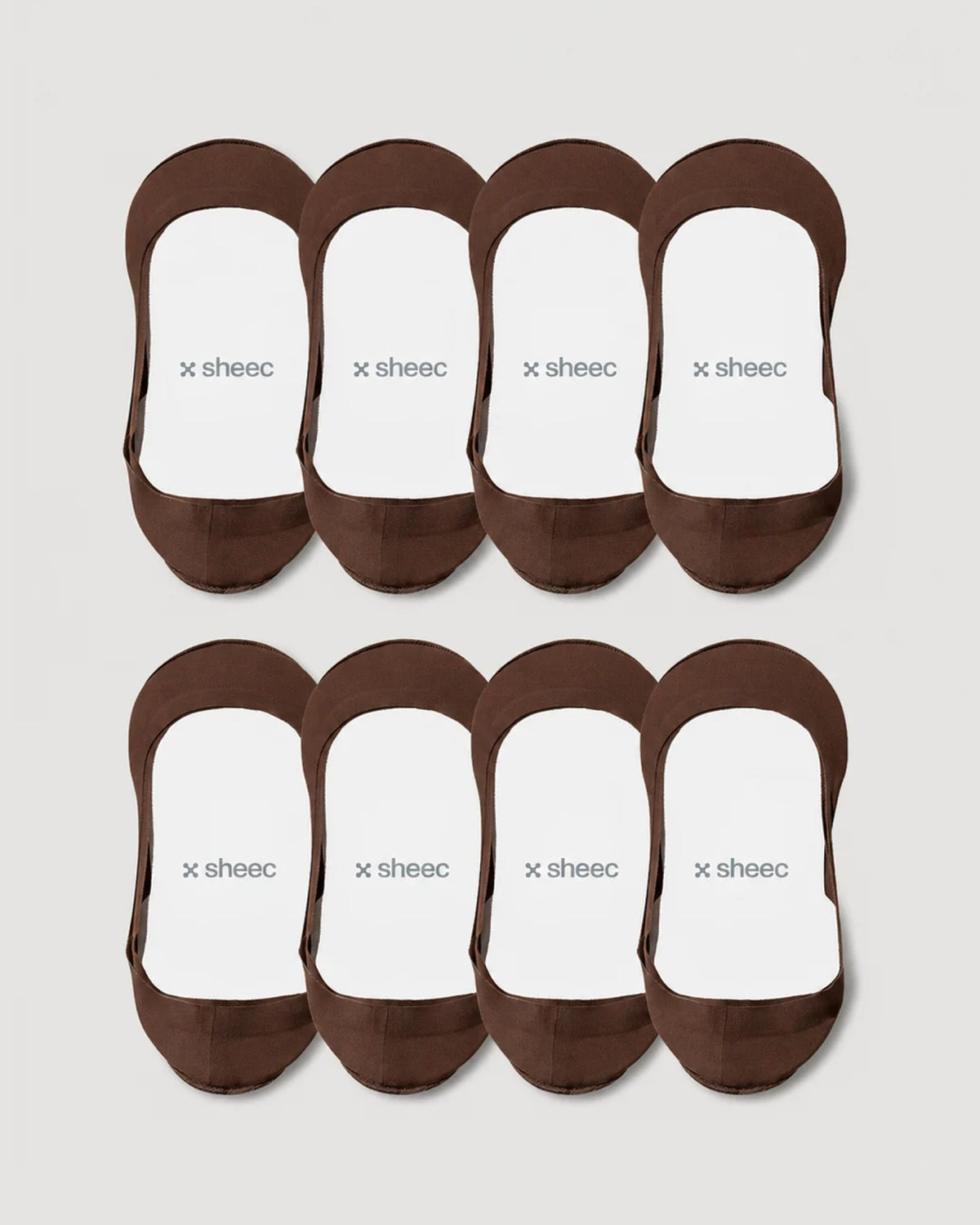 Secret Ultra Low-cut No Show Socks | Brown 8-Pair Multipack