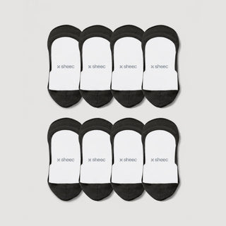 Secret Ultra Low-cut No Show Socks | Black 8-Pair Multipack