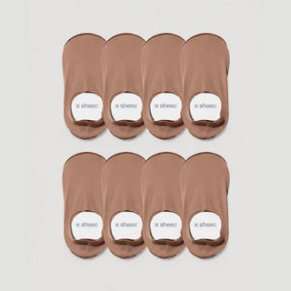 Secret High-cut No Show Socks | Tan 8-Pair Multipack