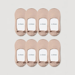 Secret Mid-cut No Show Socks | Cream 8-Pair Multipack