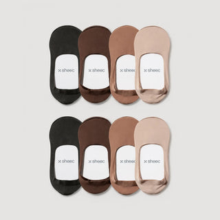 Secret Mid-cut No Show Socks | 4 Colors 8-Pair Multipack
