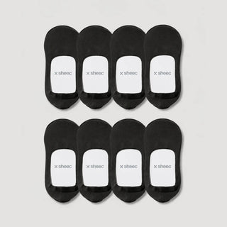 Secret Mid-cut No Show Socks | Black 8-Pair Multipack