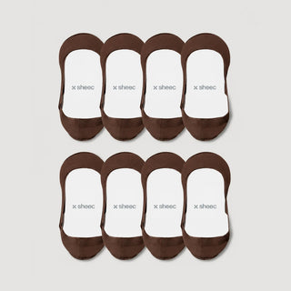 Secret Ultra Low-cut No Show Socks | Brown 8-Pair Multipack
