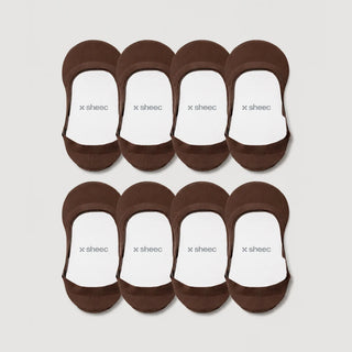 Secret Low-cut No Show Socks | Brown 8-Pair Multipack