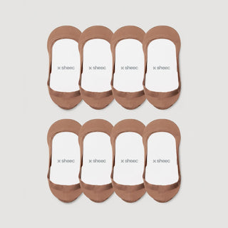 Secret Ultra Low-cut No Show Socks | Tan 8-Pair Multipack