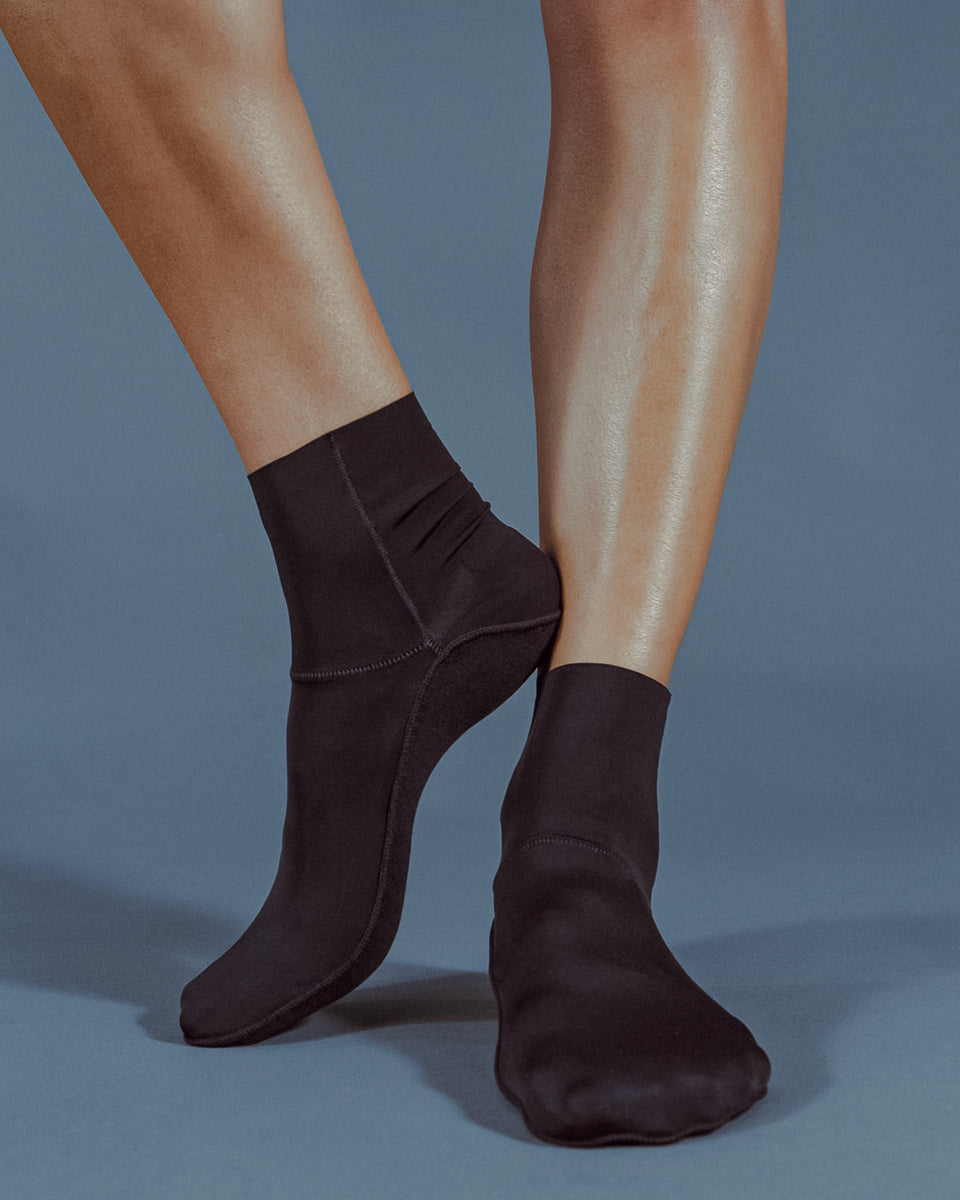 Ultra Thin Socks for Ankle Boots | BLACK