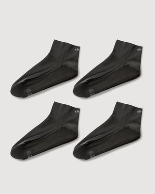 Ultra Thin Socks for Ankle Booties | BLACK 4-Pair Multipack