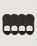Secret High-cut No Show Socks | Black 4-Pair Multipack