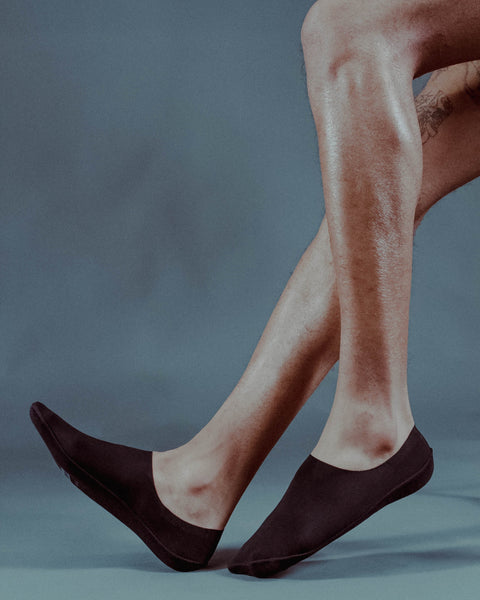 No-Show Black Dress Socks | Thin High Cut Dress Socks