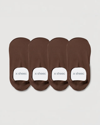 Secret High-cut No Show Socks | Brown 4-Pair Multipack