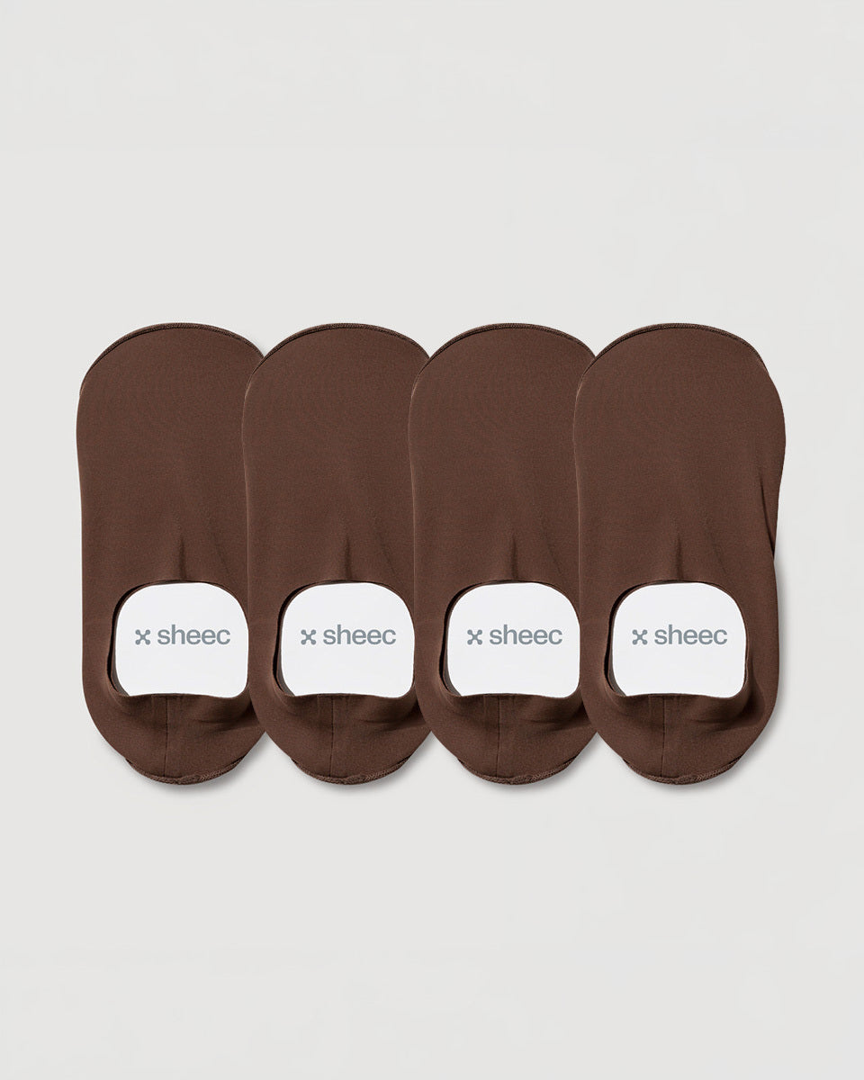 Secret High-cut No Show Socks | Brown 4-Pair Multipack