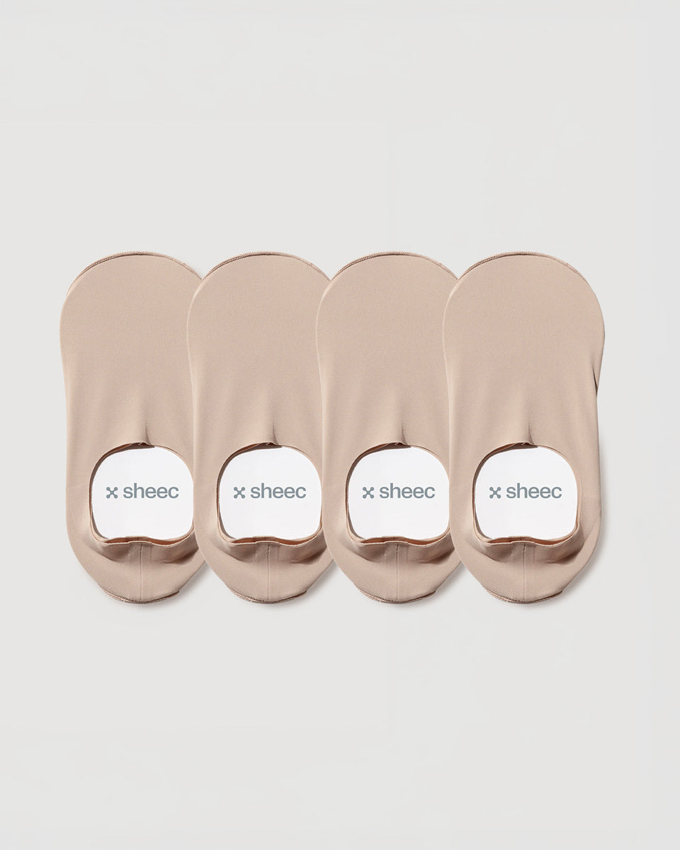 Secret High-cut No Show Socks | Cream 4-Pair Multipack
