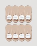 Secret High-cut No Show Socks | Cream 8-Pair Multipack