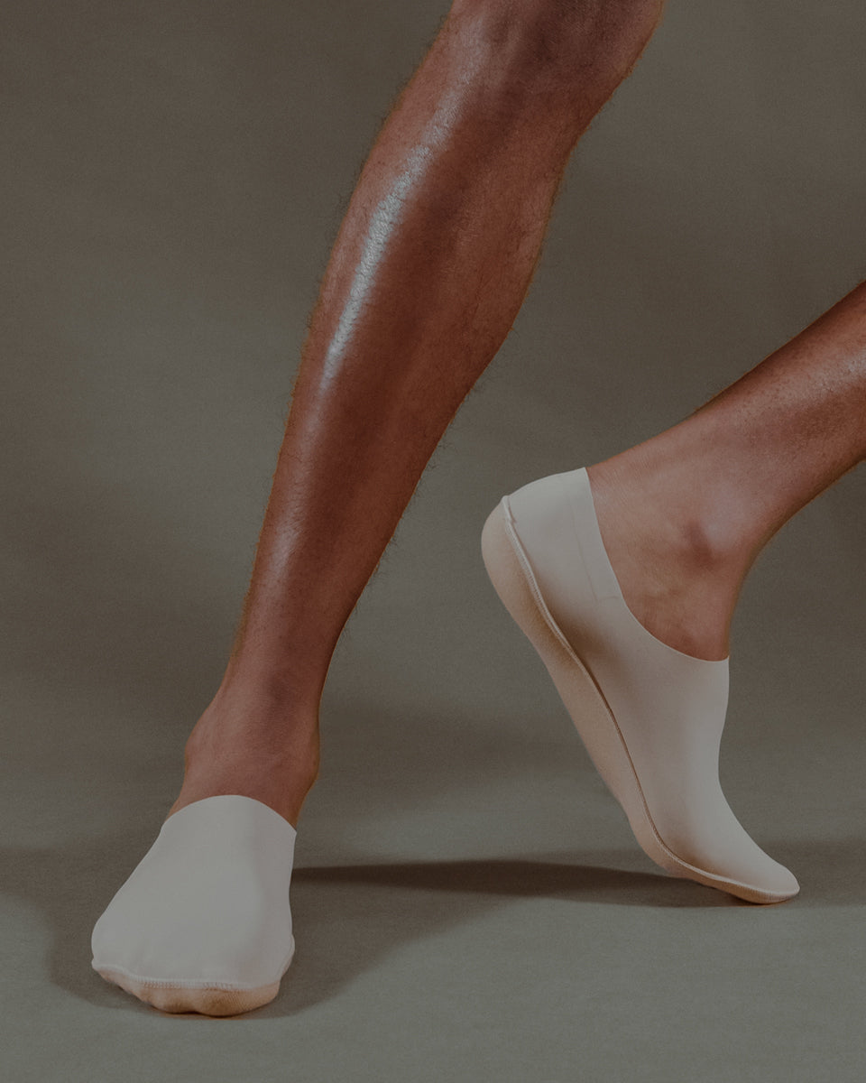 No-Show Cream Dress Socks | Thin High Cut Dress Socks