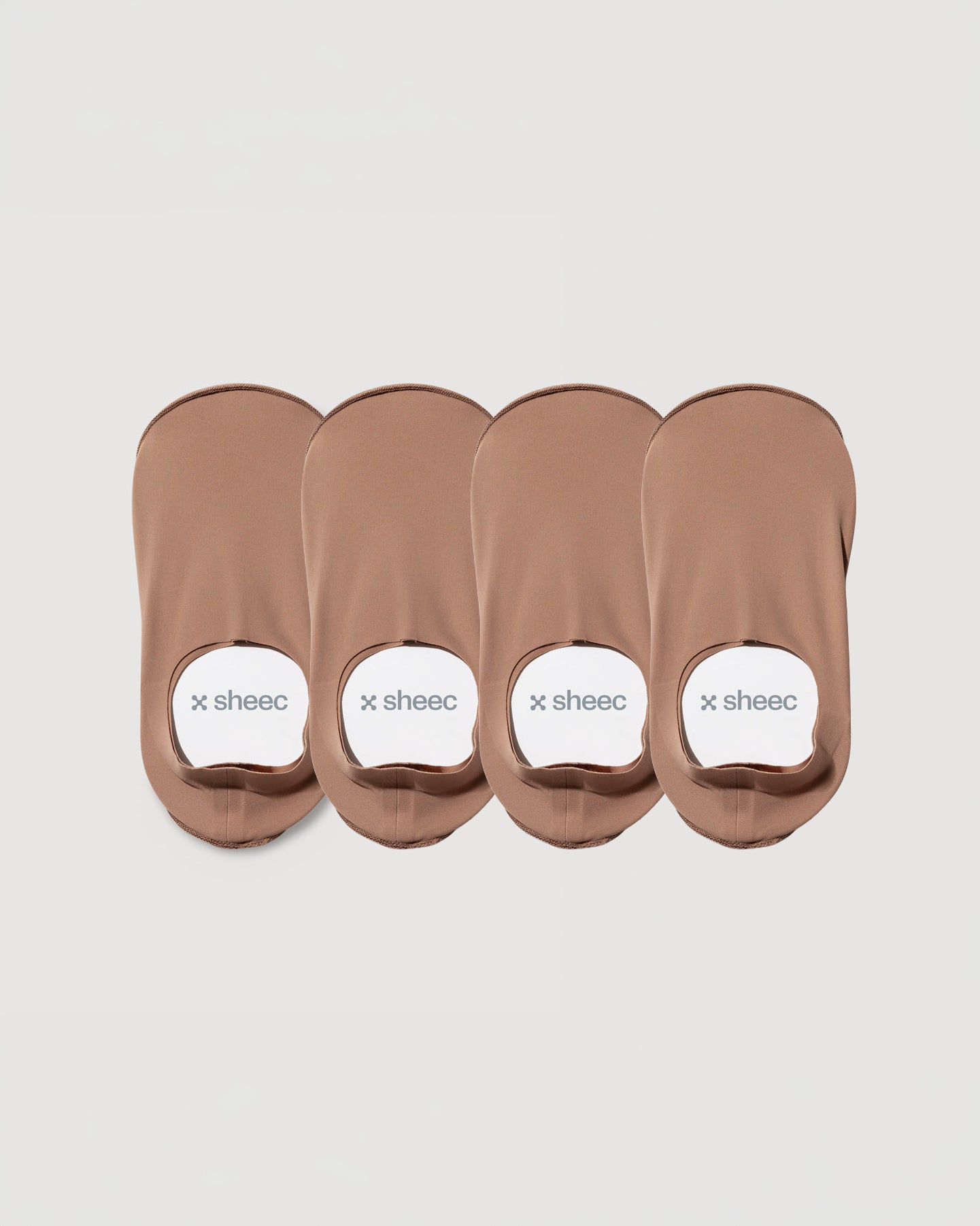 Secret High-cut No Show Socks | Tan 4-Pair Multipack