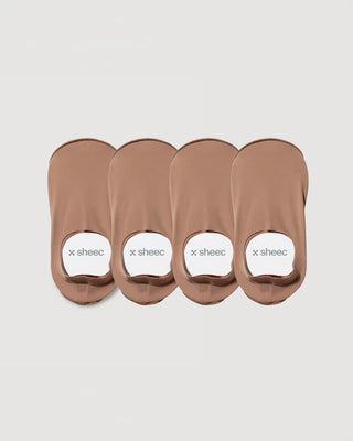 Secret High-cut No Show Socks | Tan 4-Pair Multipack