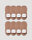 Secret High-cut No Show Socks | Tan 8-Pair Multipack