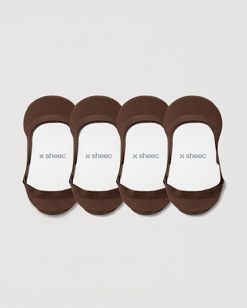 Secret Low-cut No Show Socks | Brown 4-Pair Multipack