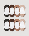 Secret Low-cut No Show Socks | 4 Colors 8-Pair Multipack