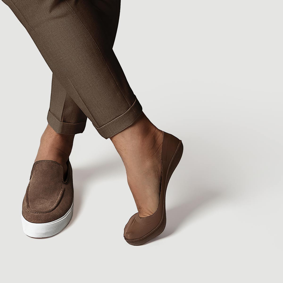 Secret Low-cut No Show Socks | BROWN