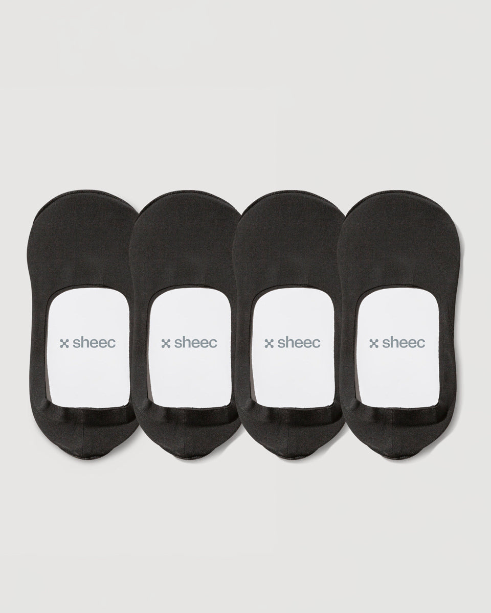 Secret Mid-cut No Show Socks | Black 4-Pair Multipack