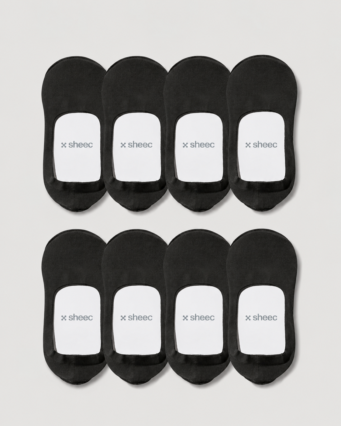 Secret Mid-cut No Show Socks | Black 8-Pair Multipack