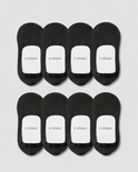 Secret Mid-cut No Show Socks | Black 8-Pair Multipack