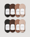 Secret Mid-cut No Show Socks | 4 Colors 8-Pair Multipack