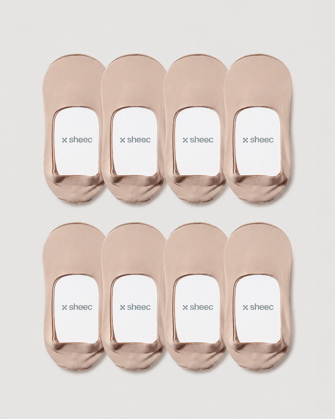 Secret Mid-cut No Show Socks | Cream 8-Pair Multipack