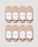 Secret Mid-cut No Show Socks | Cream 8-Pair Multipack