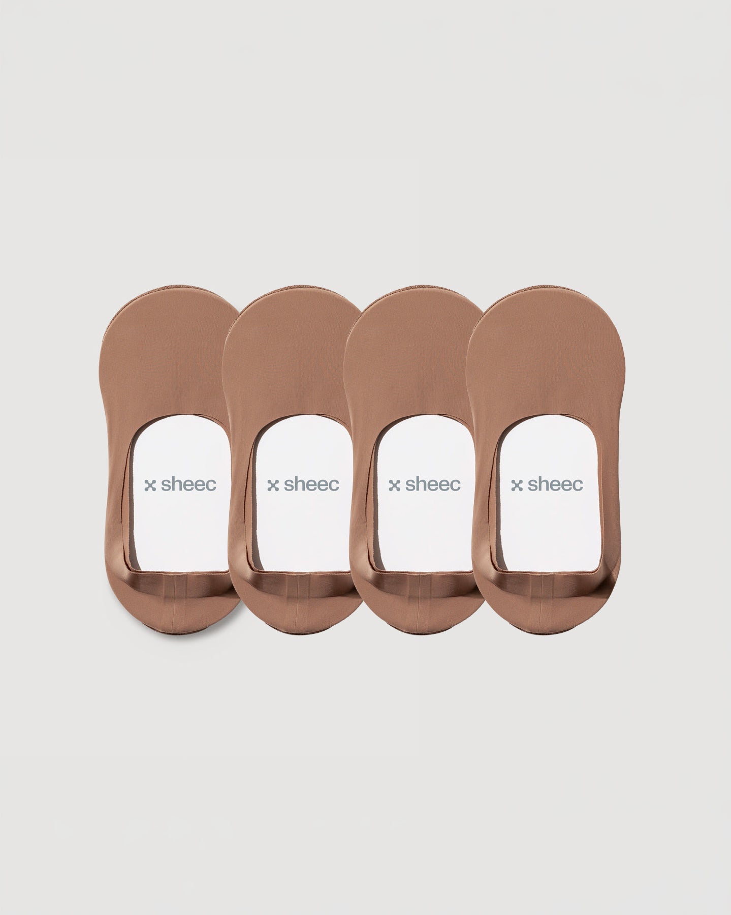 Secret Mid-cut No Show Socks | Tan 4-Pair Multipack